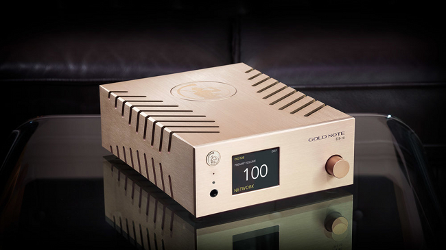 Gold Note DS-10: DAC/Streamer και αναλογικός προενισχυτής/ενισχυτής ακουστικών.